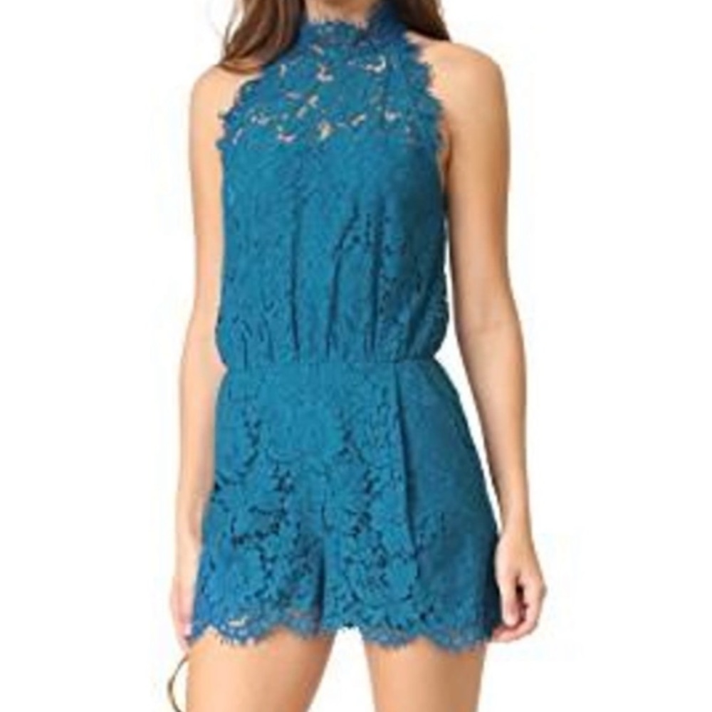Diane Von Furstenberg womans lace romper size XS
